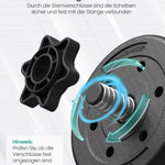 SONGMICS Hantel-Set 2-in-1-Kurzhantel, 2x10/15 kg, für Zuhause, 1 Paar
