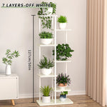 Plantenstandaard, ijzeren standaard met 6/7/8 lagen, plantenrek, plantenorganizer, opbergstandaard, plantenhouder, displaystandaard, tuindecoratie