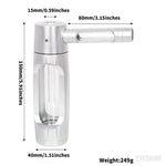 Tragbare Mini-Tabakpfeife mit trocken brennender Tabakpfeife aus Aluminiumlegierung und Glas, Raucherzubehör, Geschenke