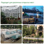 Transparant waterdicht zeil van PVC, transparante vinyl luifel, veranda tent, zware, winddichte beschermhoes