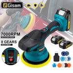 G perfil Akku-Autopolierer, 8 Gänge, verstellbar, automatisch, elektrisch, Wachsen, Schleifen, Versiegelung, Glasur, Elektrowerkzeug, passend für Makita 18 V Akku-Stift