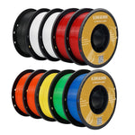 KINGROON PETG 3D-Drucker-Filament 1,75 mm 5 kg 10 kg Mixfarbe 3D-Druckmaterial 1 kg/Rolle Petg Kunststoff für FDM-3D-Drucker