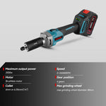 ONEVAN 2000 W Bürstenlosen Elektrischen Stabschleifer Handheld Cordless 4 Geschwindigkeit Variable Einstellen Rotary Power Tools Für Makita Batterie pin