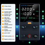 Wanptek laboratoriumvoeding 30V 5A 30V 10A 60V 5A 120V 3A instelbaar met USB-uitgang en display, gelijkstroomvoeding voor laboratoriumtafels