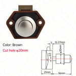 10PCS KAK Camper Auto Push-Lock 20mm RV Caravan Boot Motor Hause Schrank Schublade Latch Taste Schlösser für Möbel Hardware