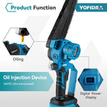 YOFIDRA 3500 W 8 Zoll Bürstenlose Elektrische Kettensäge Schnurlose Elektrische Schneiden Beschneiden Kettensäge Garten Werkzeug Für Makita Batterie pin