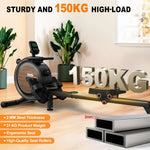 MettleMatic RM5 magnetische roeimachine, Bluetooth, 16 weerstandsniveaus, 150 kg draagvermogen, voor thuisgebruik