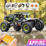 MOLD KING 18002 Technisch Autospeelgoed De MOC-19517 APP&RC Gemotoriseerde 4WD RC Buggy Model Bouwblokken Kinder Kerstcadeau