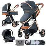 Kinderwagen 3-in-1-Wagen Babybett Kinderwagen für Neugeborene Luxus faltbar leicht Reisen Neugeborene Mutter Kleinkind Kinder Kind Nest