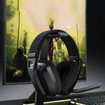 BINNUNE 2,4 GHz draadloze gamingheadset met microfoon voor PS5, PS4, pc, Mac en PlayStation. Bluetooth gamingheadset met microfoon.