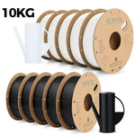 Sovol 2/6/10KG PETG-filament 1,75 mm zwart wit, groothandel 2/6/10 rollen PLA ABS PETG-plastic voor 3D-printers
