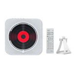 CD Multimedia Player, Kompakt, Leicht, Timer-Schaltung ein/aus, BT 5.0, FM, USB/TF-Anschluss, mit Ständer, Wiederaufladbar