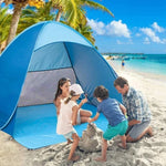Populaire, snel op te zetten strandtent, zonnescherm voor buiten, UPF50+, draagbaar strandluifel voor kamperen en vissen.