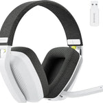BINNUNE 2,4 GHz draadloze gamingheadset met microfoon voor PS5, PS4, pc, Mac en PlayStation. Bluetooth gamingheadset met microfoon.