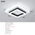 Quadratische Acryl-Deckenleuchte, moderne LED-Deckenleuchte, weiße 6500K LED-Deckenleuchten für Schlafzimmer, Büro, Küche, Wohnzimmer