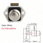 10PCS KAK Camper Auto Push-Lock 20mm RV Caravan Boot Motor Hause Schrank Schublade Latch Taste Schlösser für Möbel Hardware