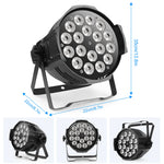 U'King 4PCS 200W 18 LED Par Licht 4in1 18x8W RGBW Bühne Licht DMX 512 Steuerung 4/8CH Flache Beleuchtung Weihnachten DJ Party Disco Lampe