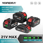 YOFIDRA 928VF 22500mAh oplaadbare lithium-ionbatterij, 388VF 15000mAh 128VF Li-ionbatterij voor elektrisch gereedschap