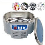 Draagbare ultrasone reiniger van 600 ml voor sieraden, brillen, gebitsprotheses, horloges, wasmachinekuipen en andere reinigingsapparatuur met dubbele vibratiefrequentie.