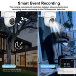 ANRAN Solarkamera 1/2 Stück 3/5 MP Outdoor 2,4G Wifi Überwachungskamera Batteriekameras Heimüberwachung Schutz PIR Menschenerkennung