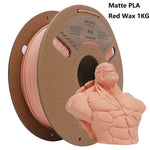 ERYONE 1/3/5/10KG Matte PLA Premium Filament 1.75mm 3D Print, Meerdere kleuren beschikbaar, Grote aanbieding matte PLA filament, 1KG/spoel