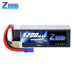 Zeee 6S LiPo-batterij voor FPV-drones, 22,2V 100C 5200mAh met EC5-stekker voor vliegtuigen, helikopters, RC-auto's, vrachtwagens, boten en RC-modelonderdelen.