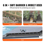 SucceBuy Zonnepaneel Vogelbescherming Ongediertebescherming Rolset Roestvrijstalen Bevestigingsmiddelen Zonnepaneel Roestbestendige PVC Coating Draadrol Gaas