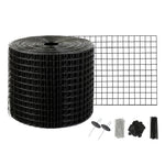 SucceBuy Zonnepaneel Vogelbescherming Ongediertebescherming Rolset Roestvrijstalen Bevestigingsmiddelen Zonnepaneel Roestbestendige PVC Coating Draadrol Gaas