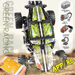 MOLD KING 18002 Technisch Autospeelgoed De MOC-19517 APP&RC Gemotoriseerde 4WD RC Buggy Model Bouwblokken Kinder Kerstcadeau