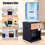 Elektrischer Warm- und Kaltwasserkühlerspender, vielseitiger Desktop-Wasserspender mit Toplader für das Heimbüro (110 V, US/220 V, EU)