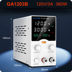Wanptek laboratoriumvoeding 30V 5A 30V 10A 60V 5A 120V 3A instelbaar met USB-uitgang en display, gelijkstroomvoeding voor laboratoriumtafels