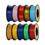 KINGROON PETG 3D-Drucker-Filament 1,75 mm 5 kg 10 kg Mixfarbe 3D-Druckmaterial 1 kg/Rolle Petg Kunststoff für FDM-3D-Drucker