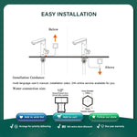 Briwellna 3400 W 220 V Elektrische Küche Warmwasserbereiter Wasserhahn Instant Hot Edelstahl Wasserhahn Heizung Kaltheizung Wasserhahn