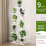 Plantenstandaard, ijzeren standaard met 6/7/8 lagen, plantenrek, plantenorganizer, opbergstandaard, plantenhouder, displaystandaard, tuindecoratie