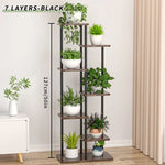 Plantenstandaard, ijzeren standaard met 6/7/8 lagen, plantenrek, plantenorganizer, opbergstandaard, plantenhouder, displaystandaard, tuindecoratie