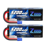 1/2 stücke Zeee 2S 5200 mAh Lipo Batterie 80C Mit T/XT60/EC5/EC3 Stecker RC Batterie für RC Autos Lkw Truggy Buggy Racing Hobby Teile