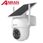 ANRAN Solarkamera 1/2 Stück 3/5 MP Outdoor 2,4G Wifi Überwachungskamera Batteriekameras Heimüberwachung Schutz PIR Menschenerkennung