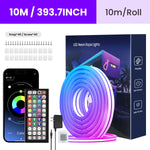 Flexible RGB-Neonstreifenlichter mit App/Fernbedienung, mehrere Modi, Musiksynchronisierung, IP65 wasserdichte LED-Streifen-Neon-Seillampe
