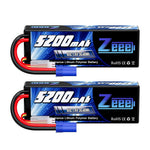 1/2 stücke Zeee 2S 5200 mAh Lipo Batterie 80C Mit T/XT60/EC5/EC3 Stecker RC Batterie für RC Autos Lkw Truggy Buggy Racing Hobby Teile
