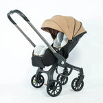 EU-LAGER 4-in-1-Kinderwagen, multifunktionaler Kinderwagen für Neugeborene, faltbarer Korb-Sitz, leichter Reise-Kinderwagen-Autositz