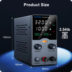 Wanptek laboratoriumvoeding 30V 5A 30V 10A 60V 5A 120V 3A instelbaar met USB-uitgang en display, gelijkstroomvoeding voor laboratoriumtafels