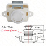 10PCS KAK Camper Auto Push-Lock 20mm RV Caravan Boot Motor Hause Schrank Schublade Latch Taste Schlösser für Möbel Hardware