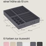 SONGMICS Unterwäsche-Organizer 8er Set, Schubladen-Organizer faltbar, Ordnungssystem Kleiderschrank, Aufbewahrungsbox Schrank