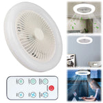 Deckenventilator mit Licht, Unterputz-Deckenventilator mit Fernbedienung, moderner Deckenventilator, dimmbar, für Wohnzimmer und Esszimmer