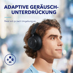 Soundcore by Anker Space Q45 Bluetooth-hoofdtelefoon, adaptieve actieve ruisonderdrukking tot 98%, 50 uur afspeeltijd, app-bediening, L