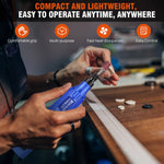 DayPlus Akku-Rotationswerkzeug, 1,5 Ah, 5 Geschwindigkeiten, LED-Power-Multitool, 80-teiliges Zubehör-Set zum Schnitzen, Polieren, Schleifen, Bohren
