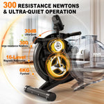 MettleMatic RM5 magnetische roeimachine, Bluetooth, 16 weerstandsniveaus, 150 kg draagvermogen, voor thuisgebruik