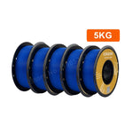 KINGROON PETG 3D-Drucker-Filament 1,75 mm 5 kg 10 kg Mixfarbe 3D-Druckmaterial 1 kg/Rolle Petg Kunststoff für FDM-3D-Drucker