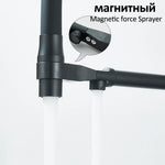 Gefilterter Küchenarmatur, Reinigungshahn mit magnetischem Sprühgerät, Küchenarmatur, gefiltertes Wasser, Reinigungsfunktion, Küchenhahn