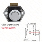 10PCS KAK Camper Auto Push-Lock 20mm RV Caravan Boot Motor Hause Schrank Schublade Latch Taste Schlösser für Möbel Hardware